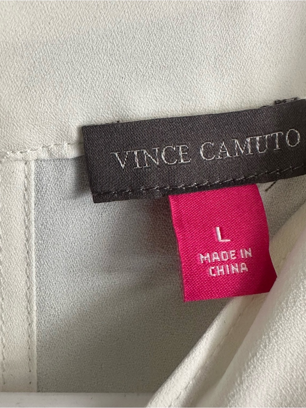 Vince Camuto Ivory Cowl Neck Sleeveless Blouse Size L NWT - Picture 6 of 8